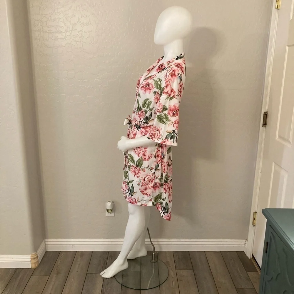 Show Me Your MuMu Brie Short Garden Of Bloom Floral Robe One Size